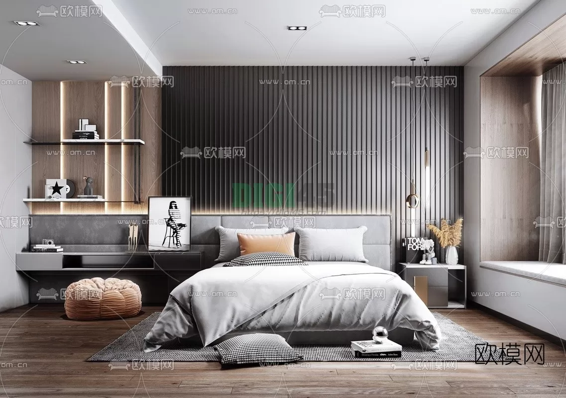 Bedroom 3D Scenes – 1111 Bedroom 3D Scenes – 1111