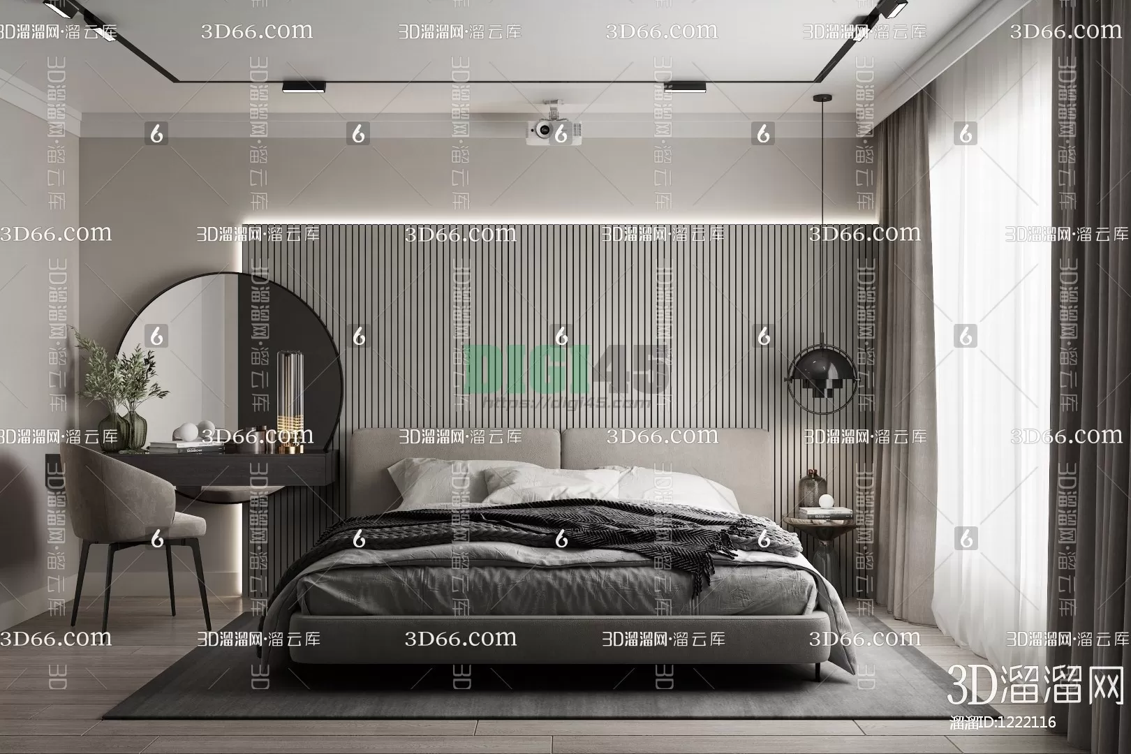 Bedroom 3D Scenes – 1122 Bedroom 3D Scenes – 1122