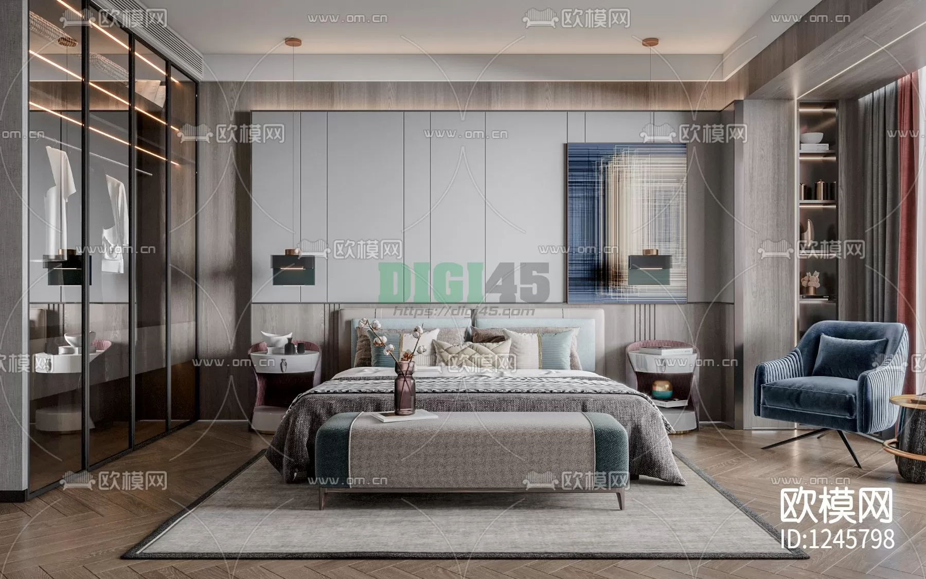 Bedroom 3D Scenes – 1124 Bedroom 3D Scenes – 1124