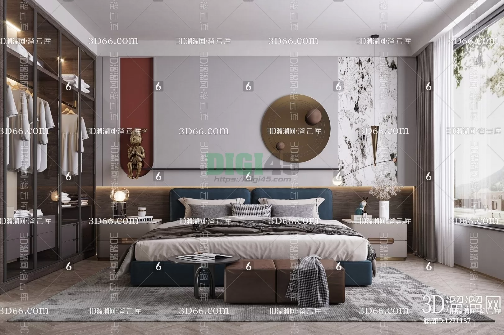 Bedroom 3D Scenes – 1130 Bedroom 3D Scenes – 1130