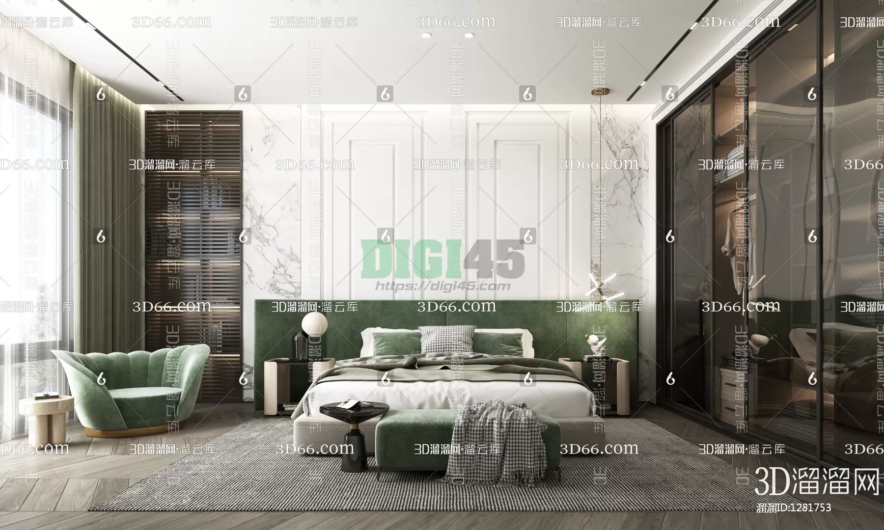 Bedroom 3D Scenes – 1133 Bedroom 3D Scenes – 1133