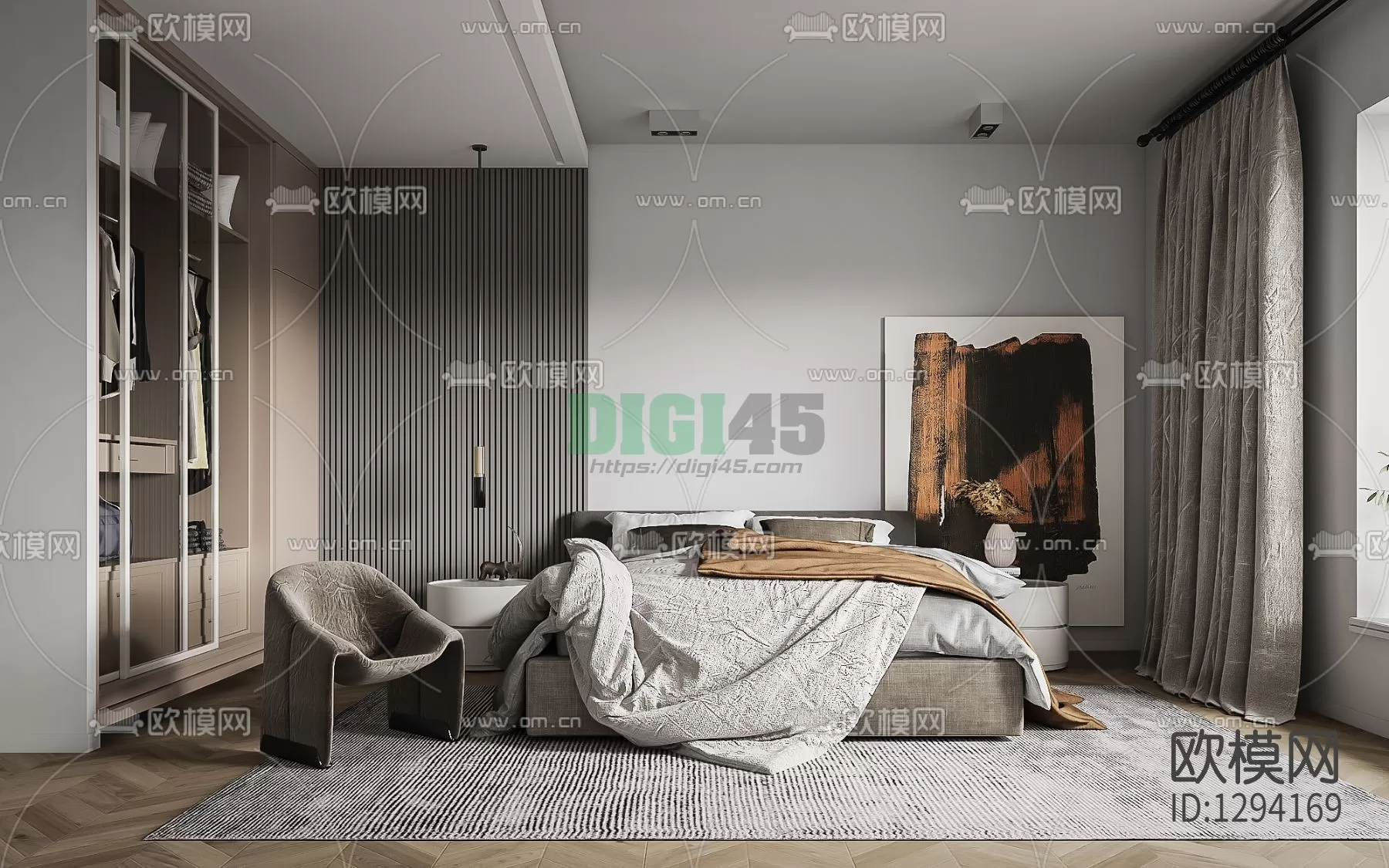 Bedroom 3D Scenes – 1134 Bedroom 3D Scenes – 1134