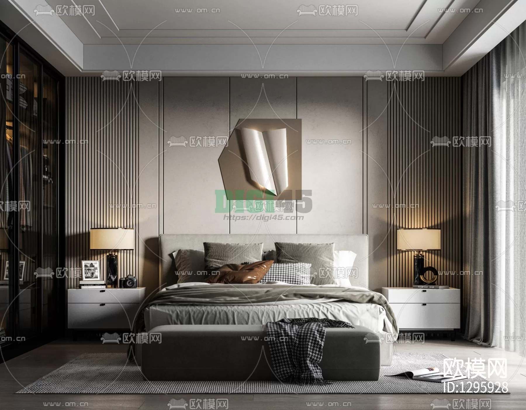 Bedroom 3D Scenes – 1135 Bedroom 3D Scenes – 1135