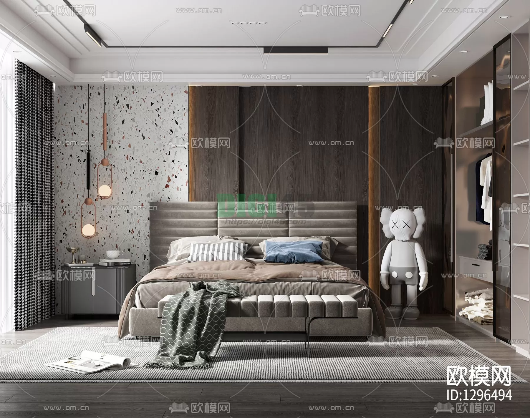 Bedroom 3D Scenes – 1136 Bedroom 3D Scenes – 1136