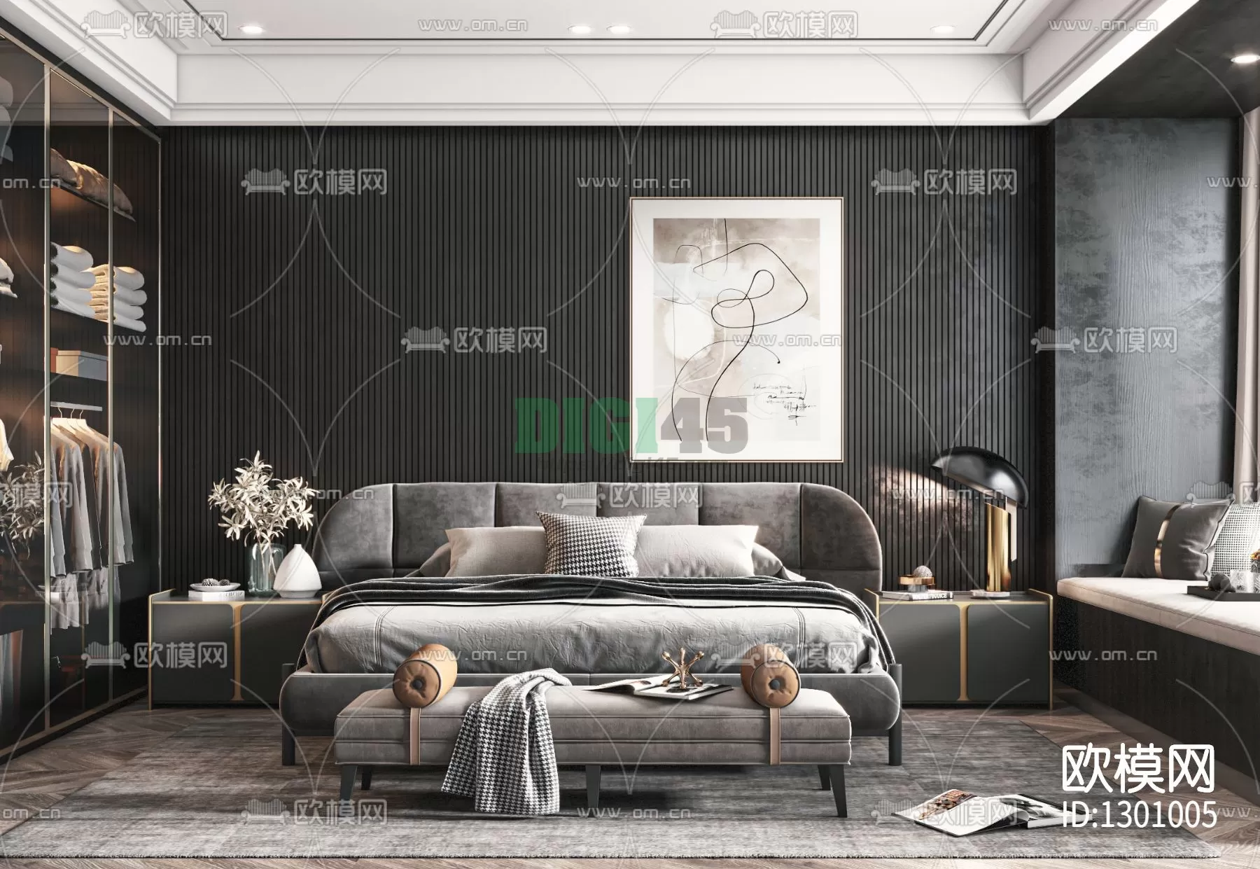 Bedroom 3D Scenes – 1142 Bedroom 3D Scenes – 1142