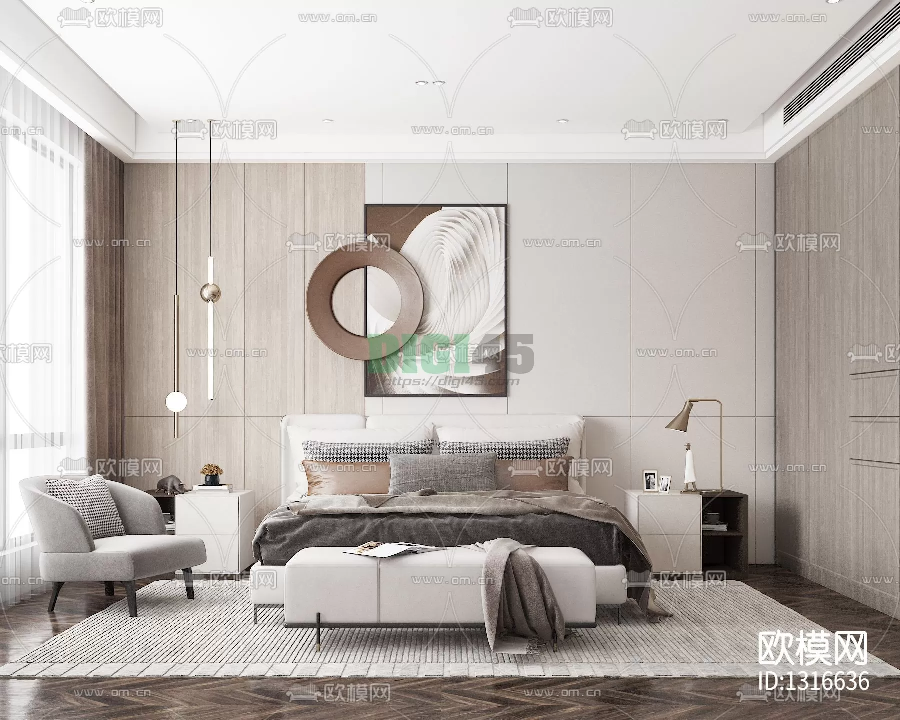 Bedroom 3D Scenes – 1147 Bedroom 3D Scenes – 1147