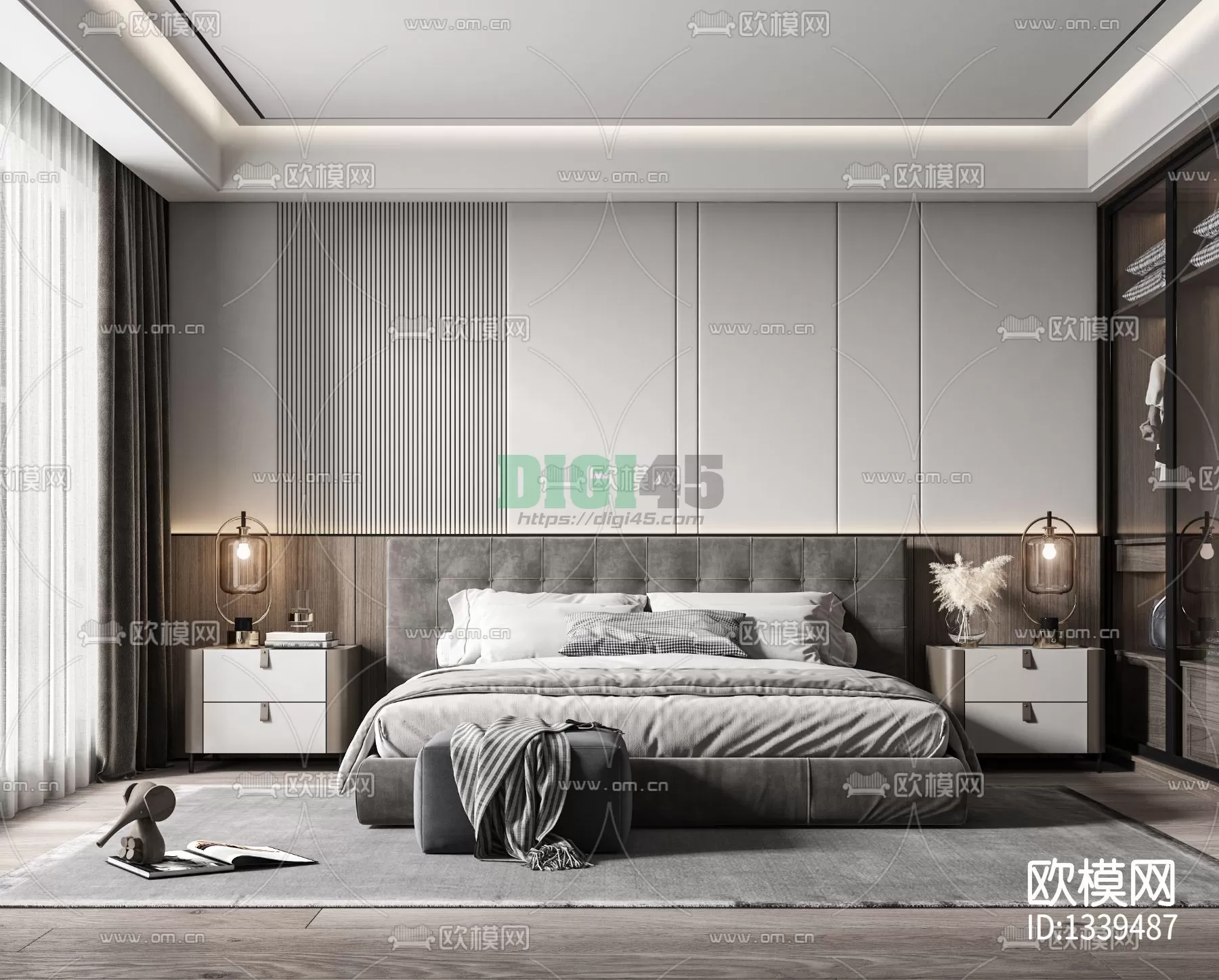Bedroom 3D Scenes – 1152 Bedroom 3D Scenes – 1152