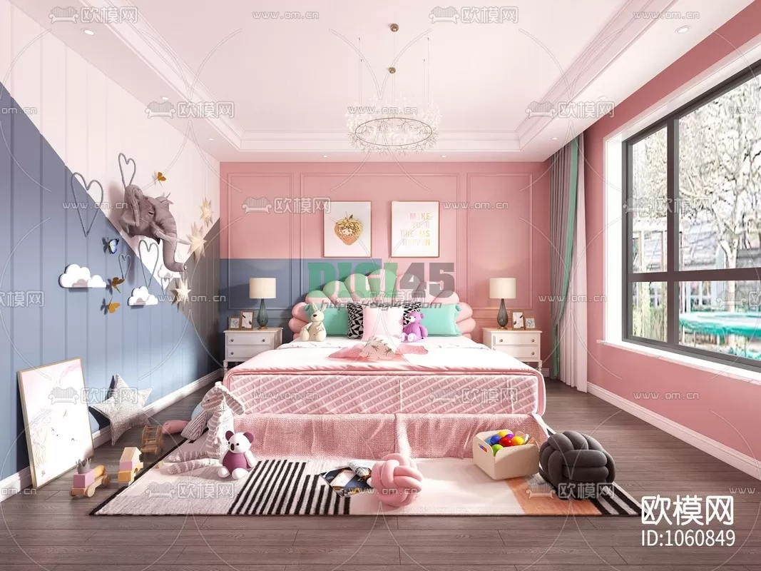Children Room 3D Scenes – 1158 Children Room 3D Scenes – 1158