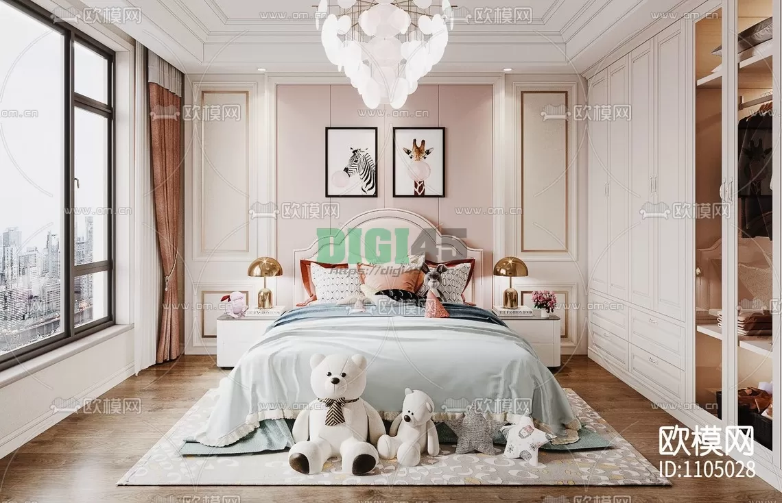 Children Room 3D Scenes – 1159 Children Room 3D Scenes – 1159