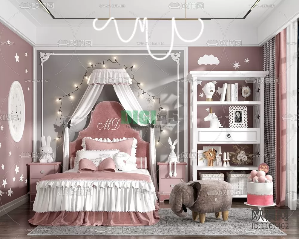 Children Room 3D Scenes – 1162 Children Room 3D Scenes – 1162