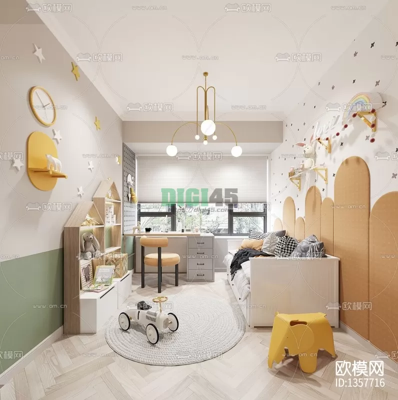 Children Room 3D Scenes – 1179 Children Room 3D Scenes – 1179