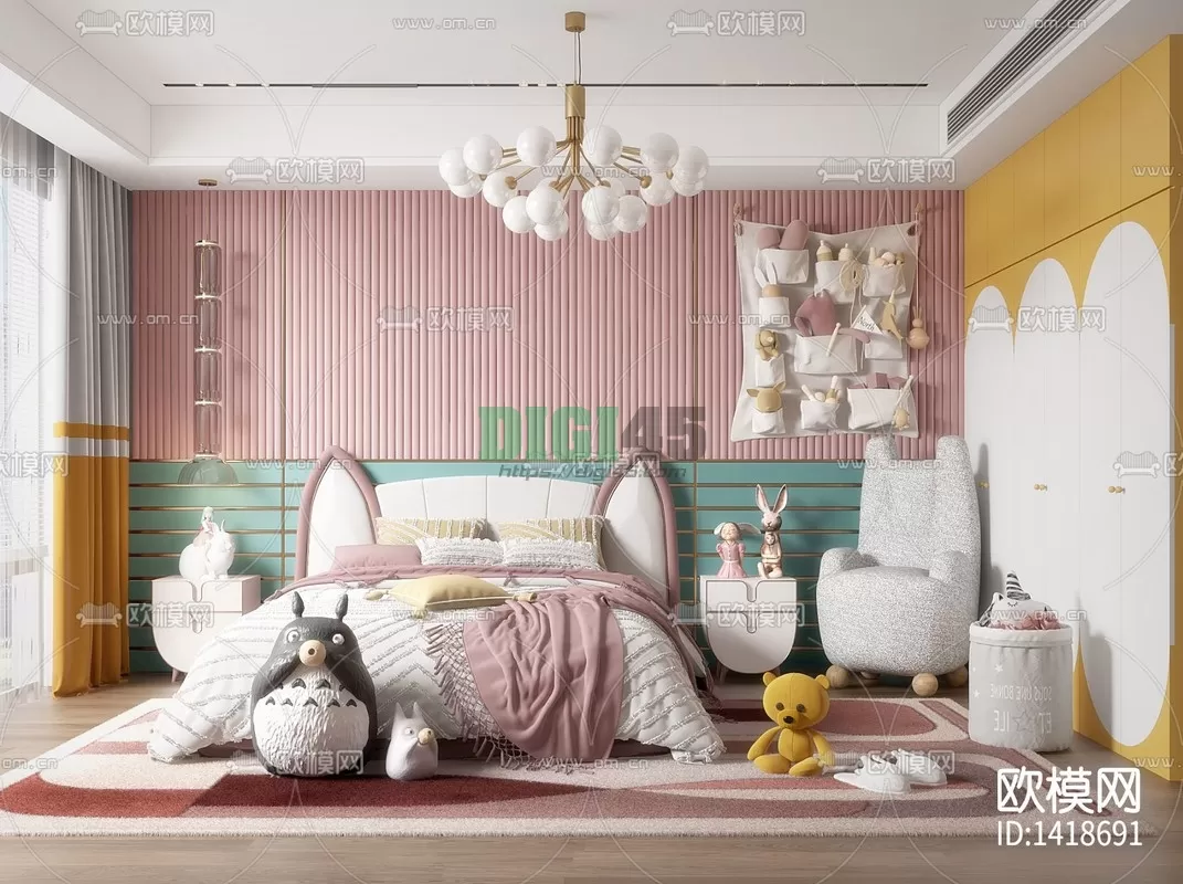 Children Room 3D Scenes – 1190 Children Room 3D Scenes – 1190