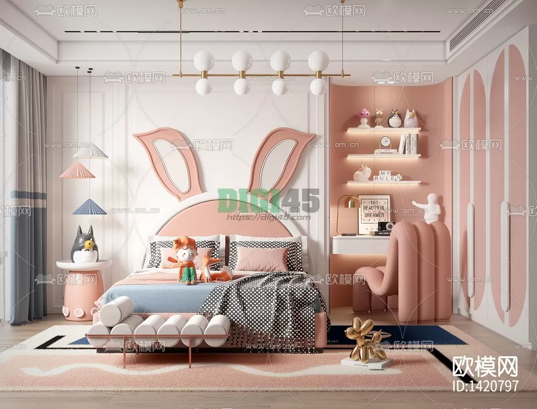 Children Room 3D Scenes – 1192 Children Room 3D Scenes – 1192