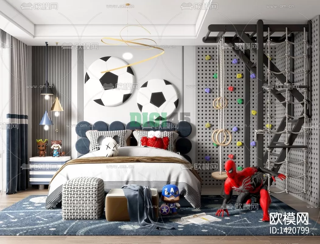 Children Room 3D Scenes – 1193 Children Room 3D Scenes – 1193