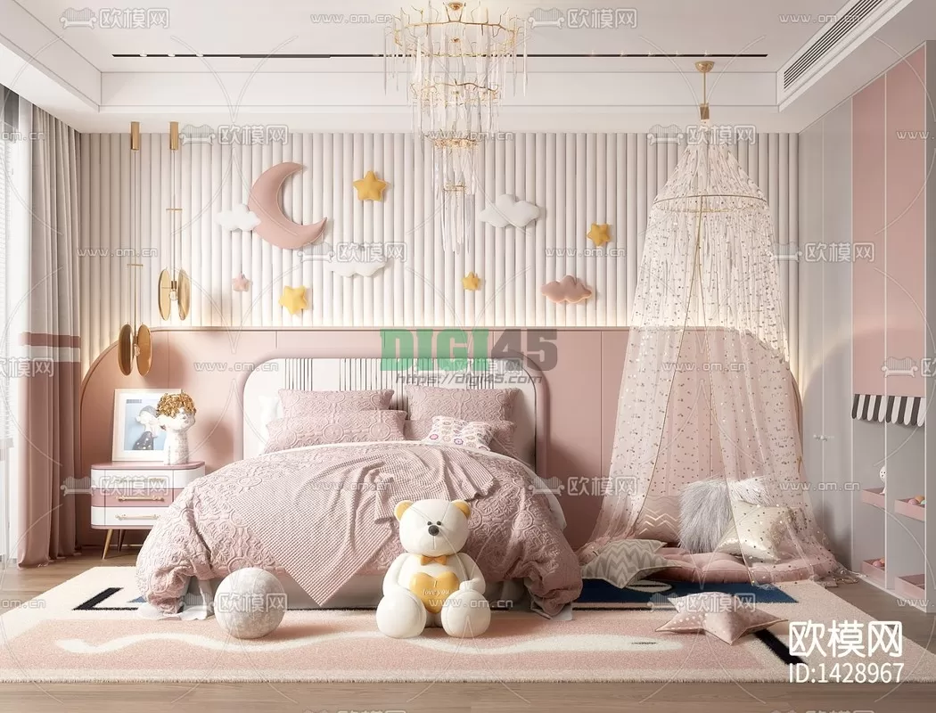 Children Room 3D Scenes – 1199 Children Room 3D Scenes – 1199