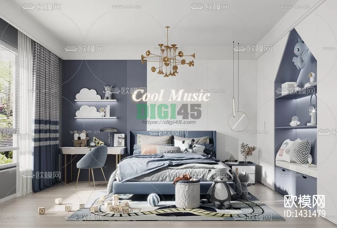 Children Room 3D Scenes – 1201 Children Room 3D Scenes – 1201