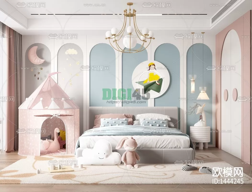Children Room 3D Scenes – 1206 Children Room 3D Scenes – 1206