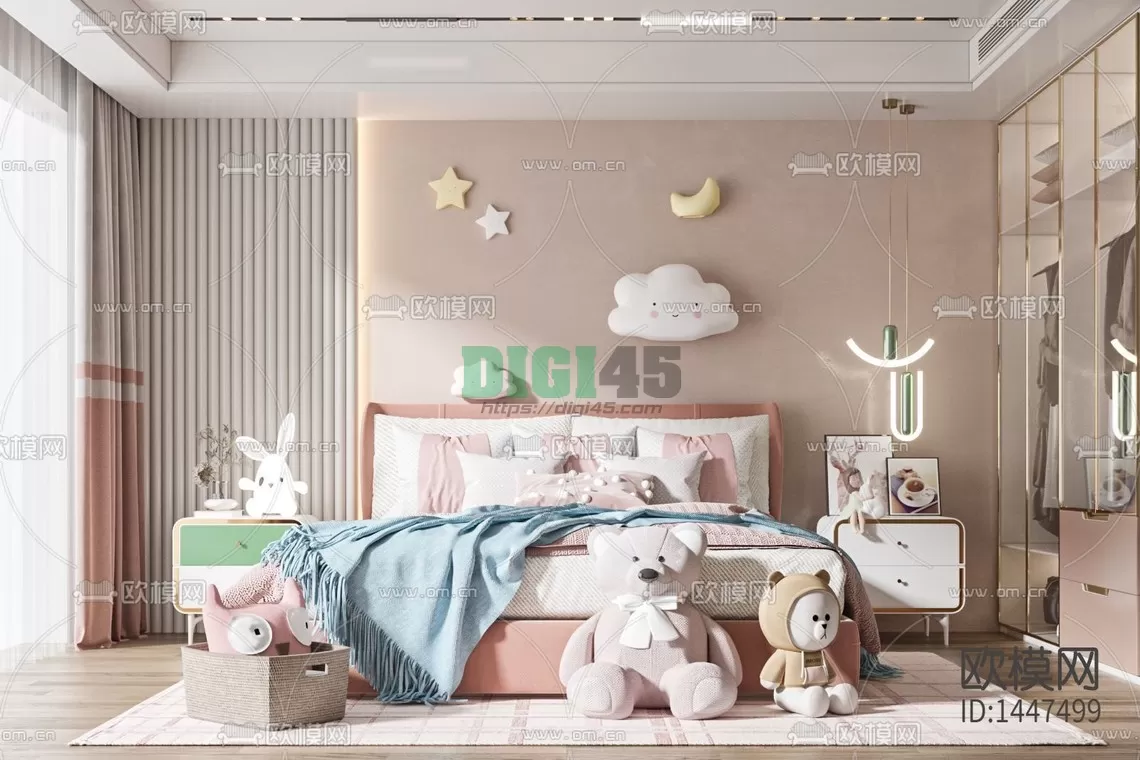 Children Room 3D Scenes – 1207 Children Room 3D Scenes – 1207