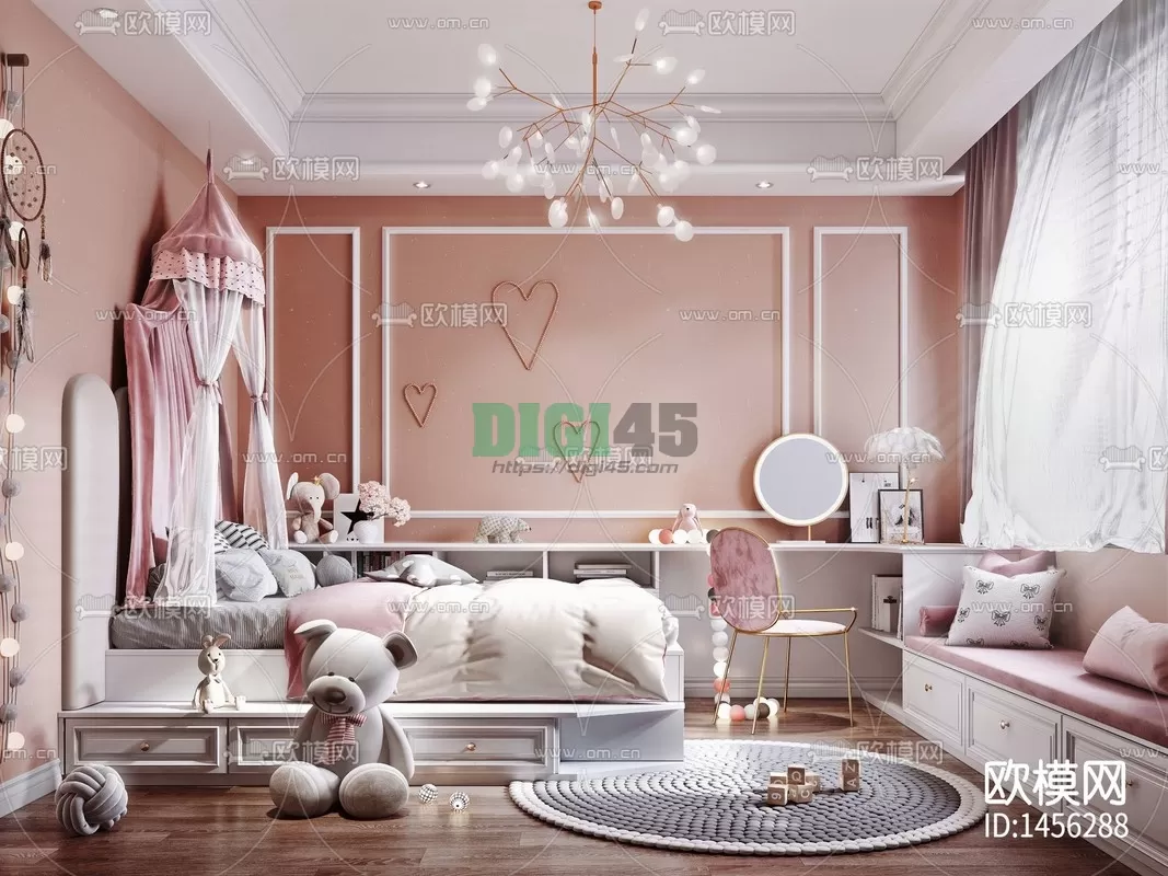 Children Room 3D Scenes – 1208 Children Room 3D Scenes – 1208