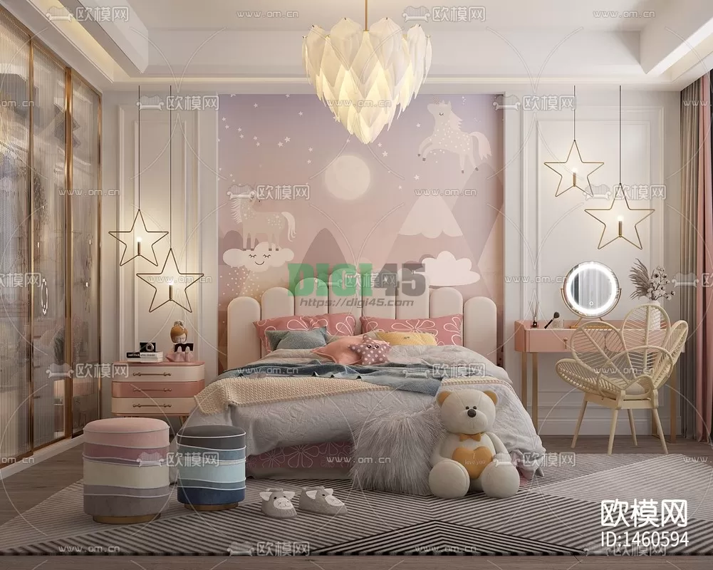 Children Room 3D Scenes – 1209 Children Room 3D Scenes – 1209