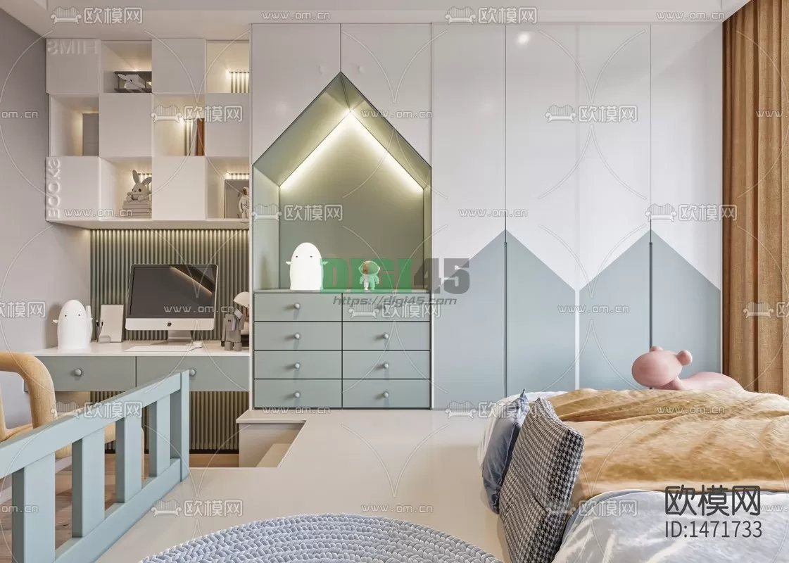 Children Room 3D Scenes – 1215 Children Room 3D Scenes – 1215