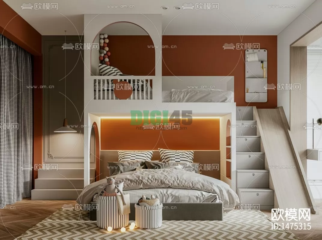 Children Room 3D Scenes – 1218 Children Room 3D Scenes – 1218