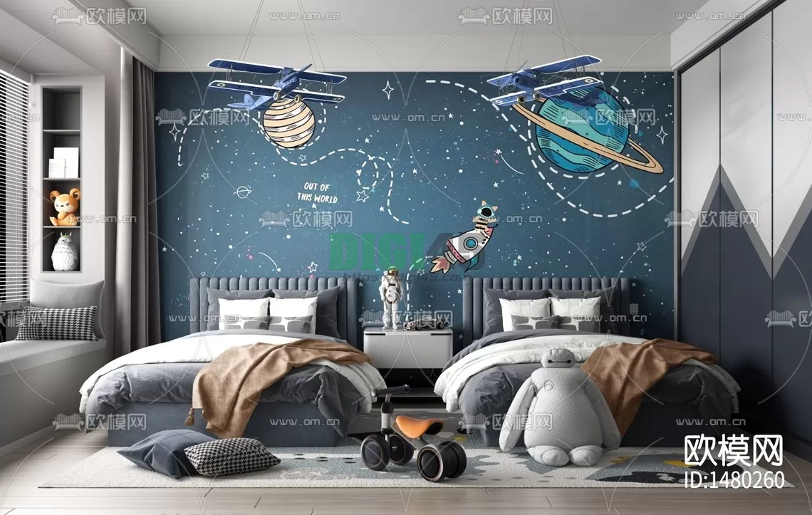 Children Room 3D Scenes – 1221 Children Room 3D Scenes – 1221