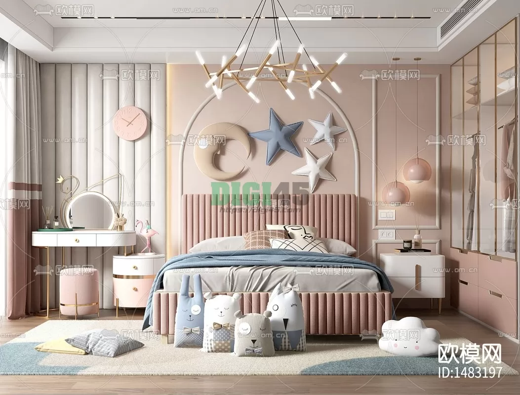 Children Room 3D Scenes – 1222 Children Room 3D Scenes – 1222