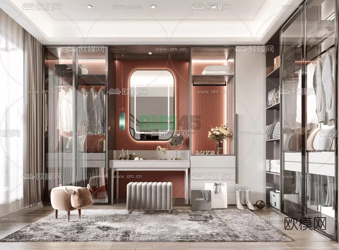 Dressing Room 3D Scenes – 1238