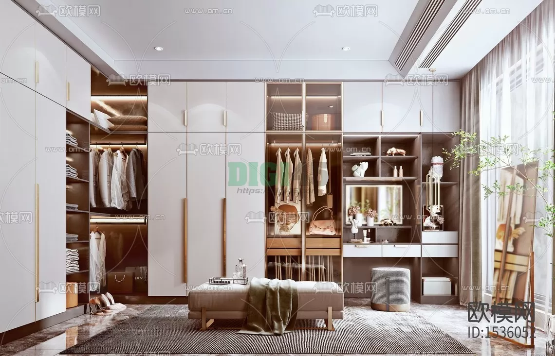 Dressing Room 3D Scenes – 1245