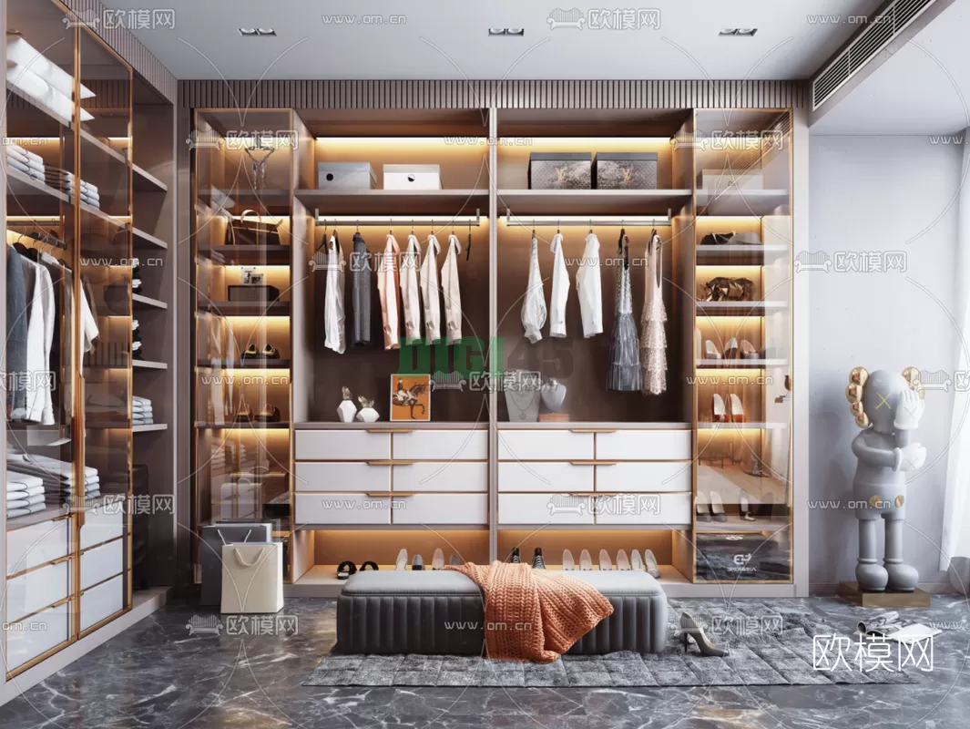 Dressing Room 3D Scenes – 1248