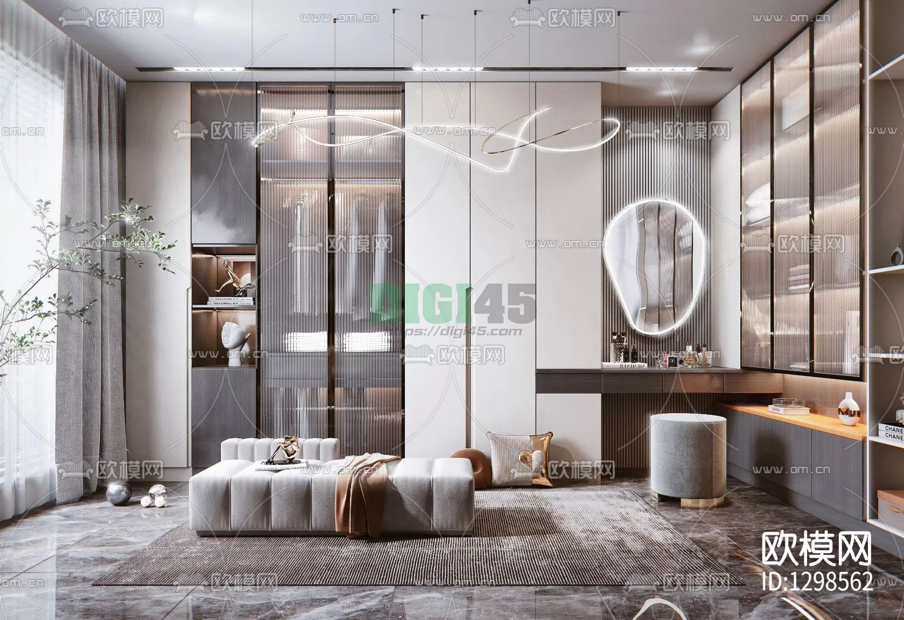 Dressing Room 3D Scenes – 1250