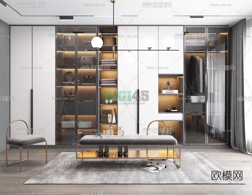 Dressing Room 3D Scenes – 1261