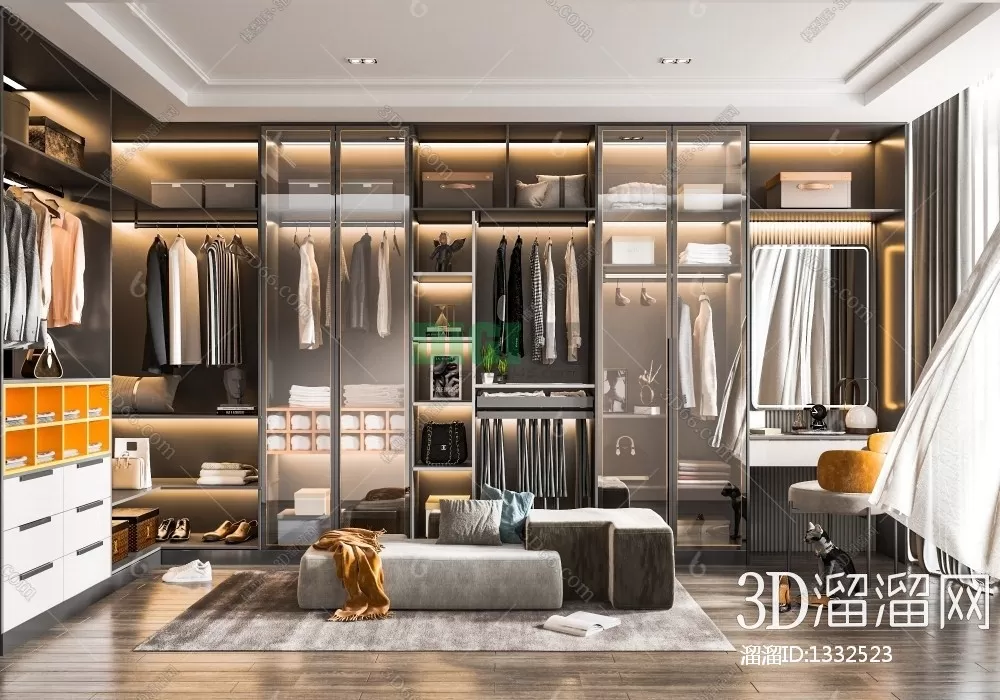 Dressing Room 3D Scenes – 1273