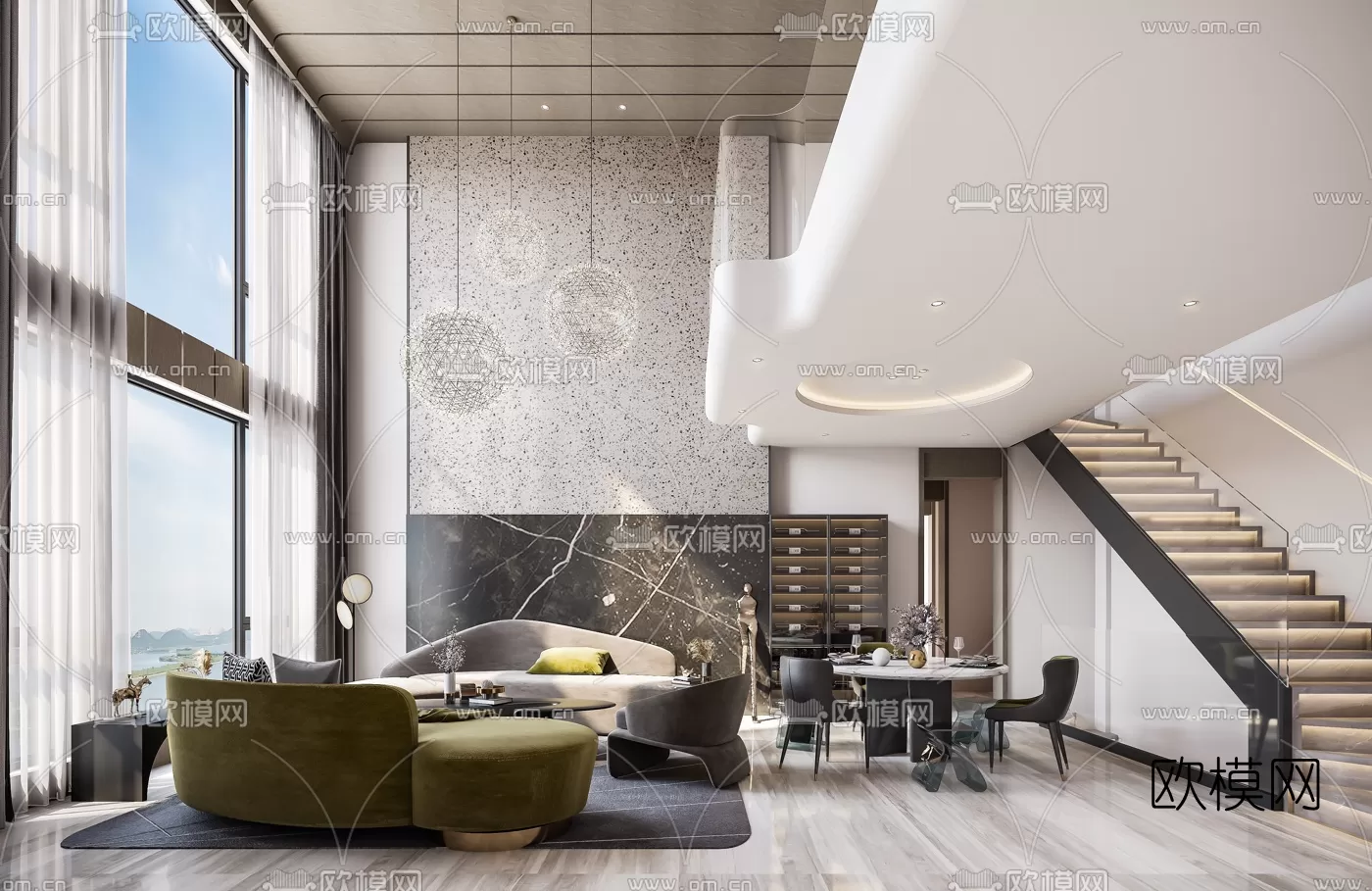 Villa 3D Scenes – 1304