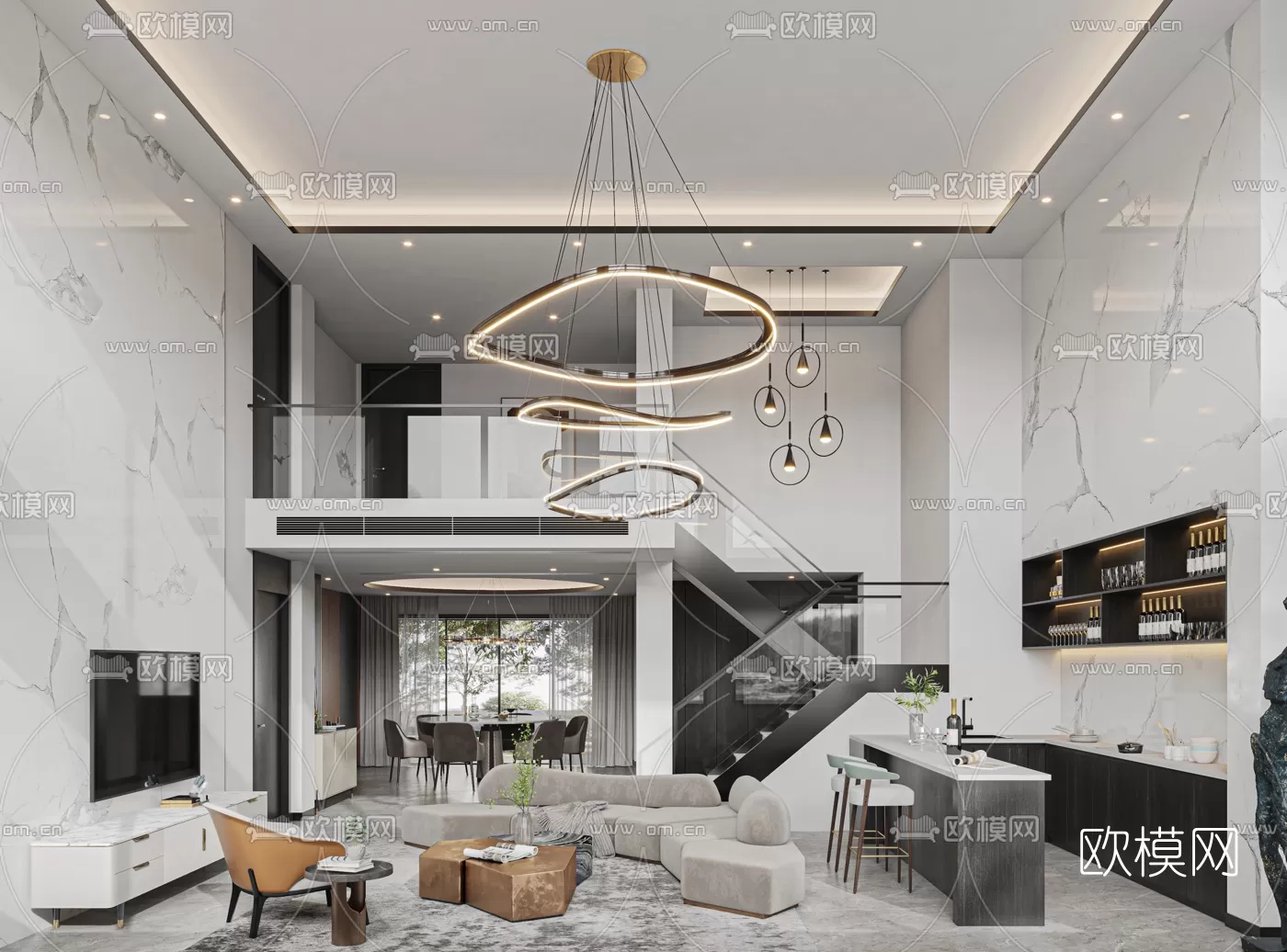 Villa 3D Scenes – 1306