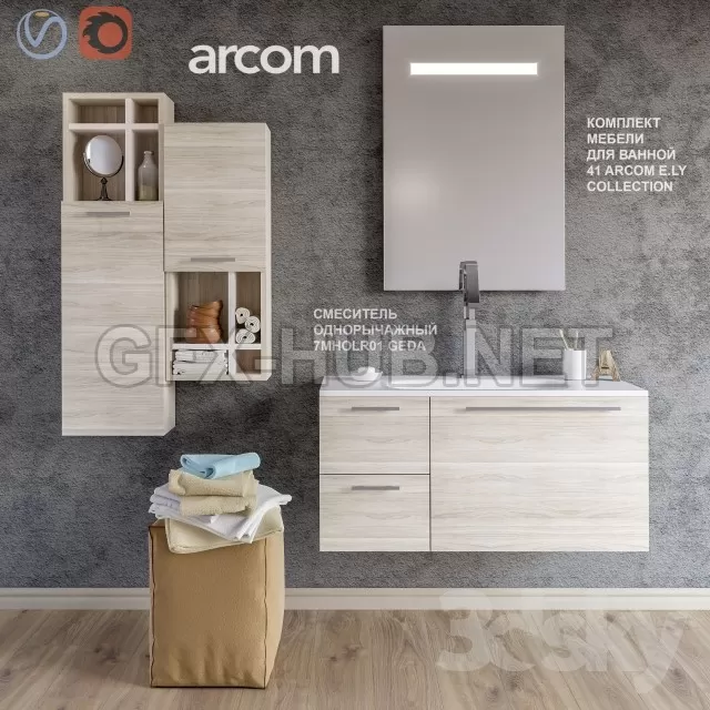 A set of furniture for a bathroom 41 ARCOM E.LY COLLECTION – 204913 A set of furniture for a bathroom 41 ARCOM E.LY COLLECTION – 204913