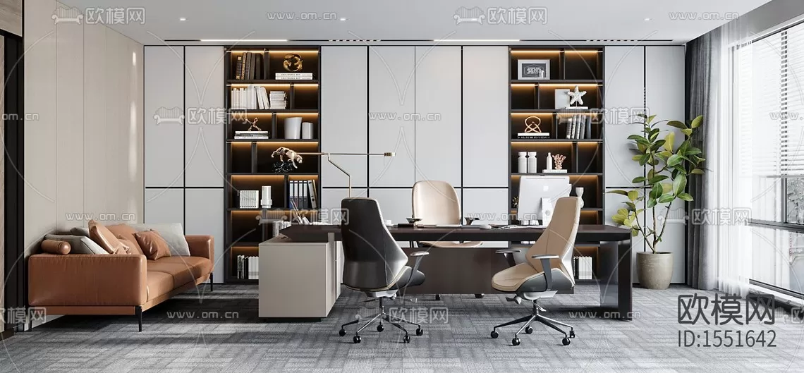 Director Office 3D Scenes – 1385