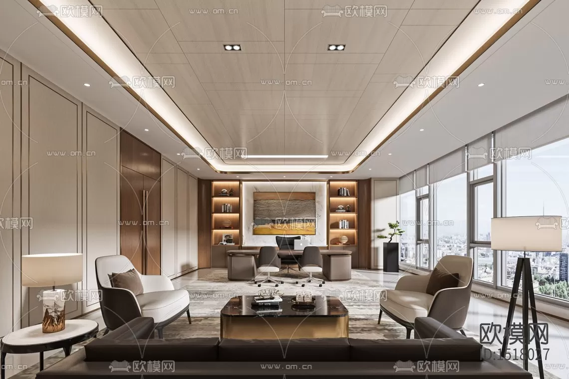 Director Office 3D Scenes – 1386