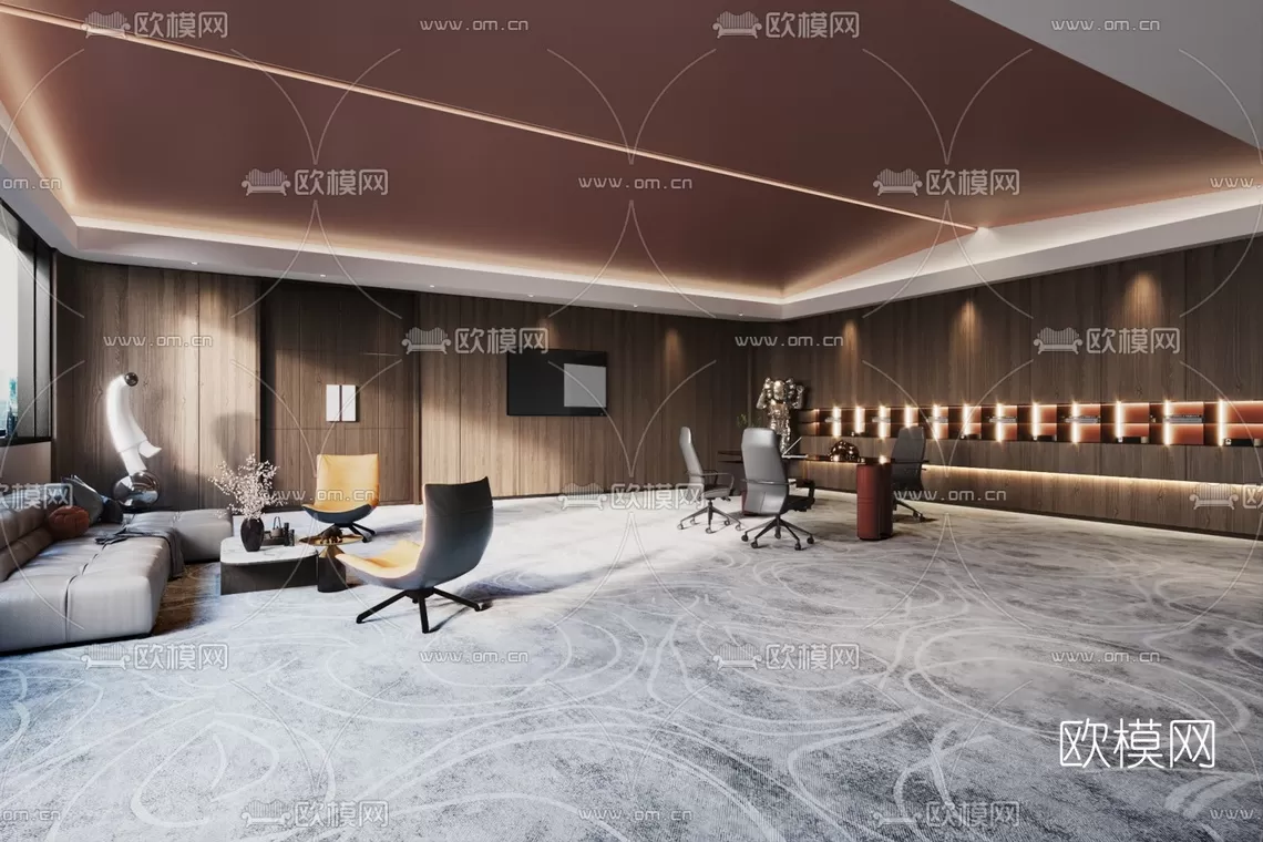 Director Office 3D Scenes – 1396