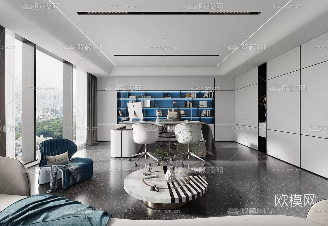 Director Office 3D Scenes – 1397