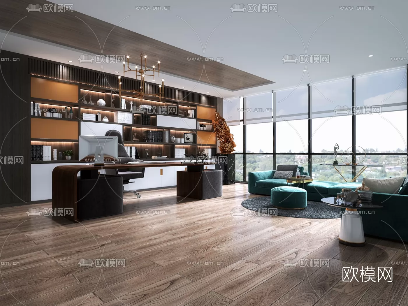 Director Office 3D Scenes – 1399