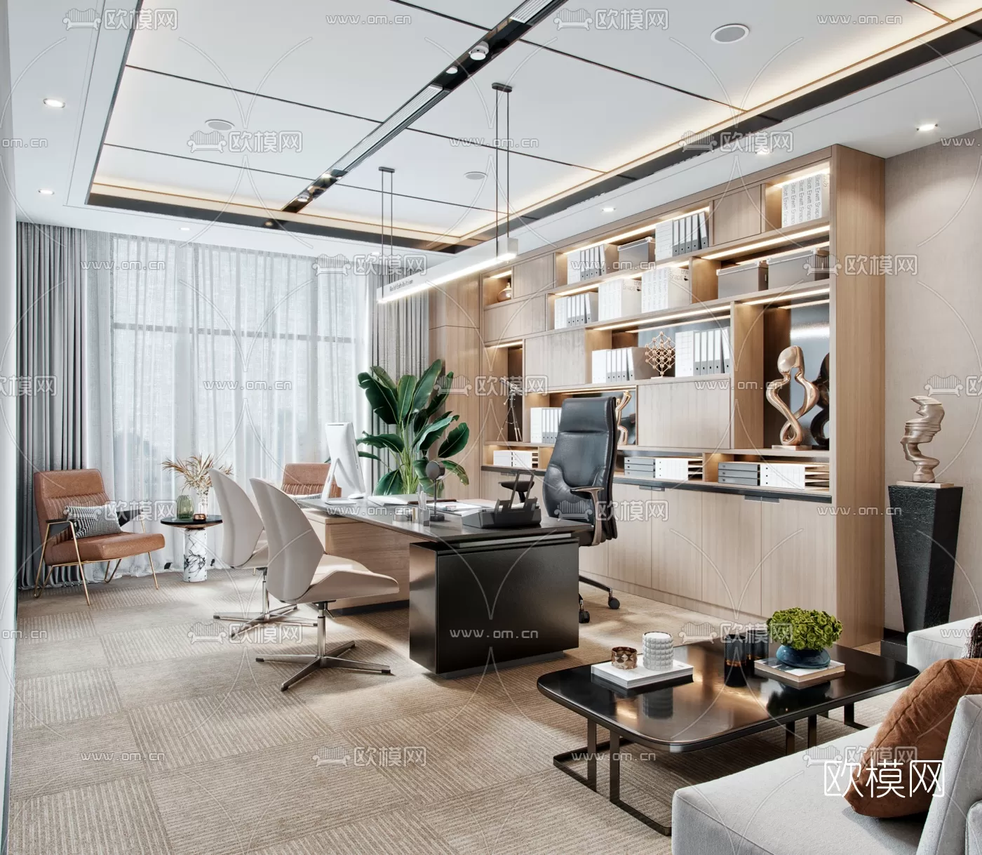 Director Office 3D Scenes – 1412