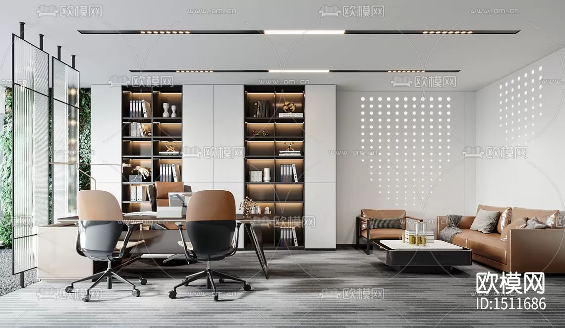 Director Office 3D Scenes – 1427