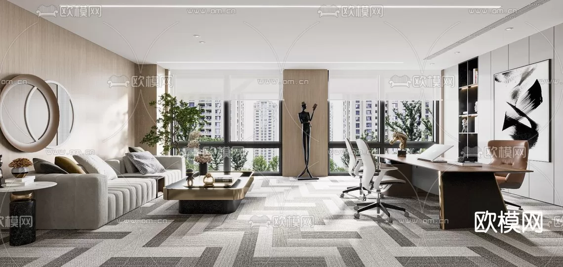 Director Office 3D Scenes – 1435