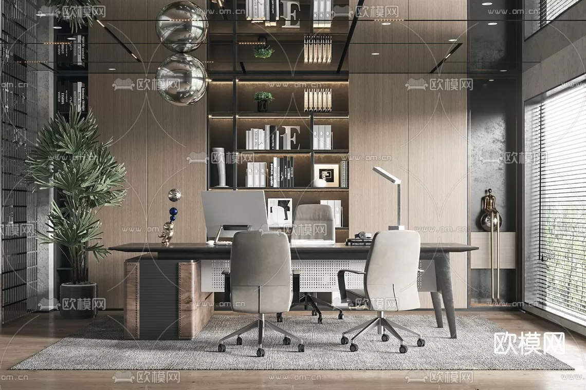 Director Office 3D Scenes – 1436