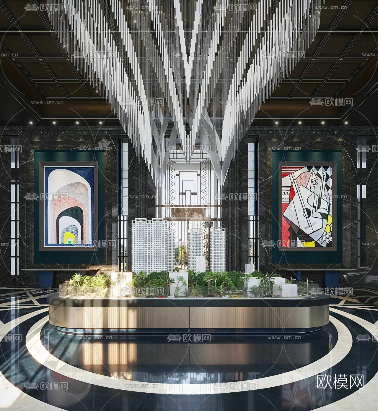 Sale Office 3D Scenes – 1520