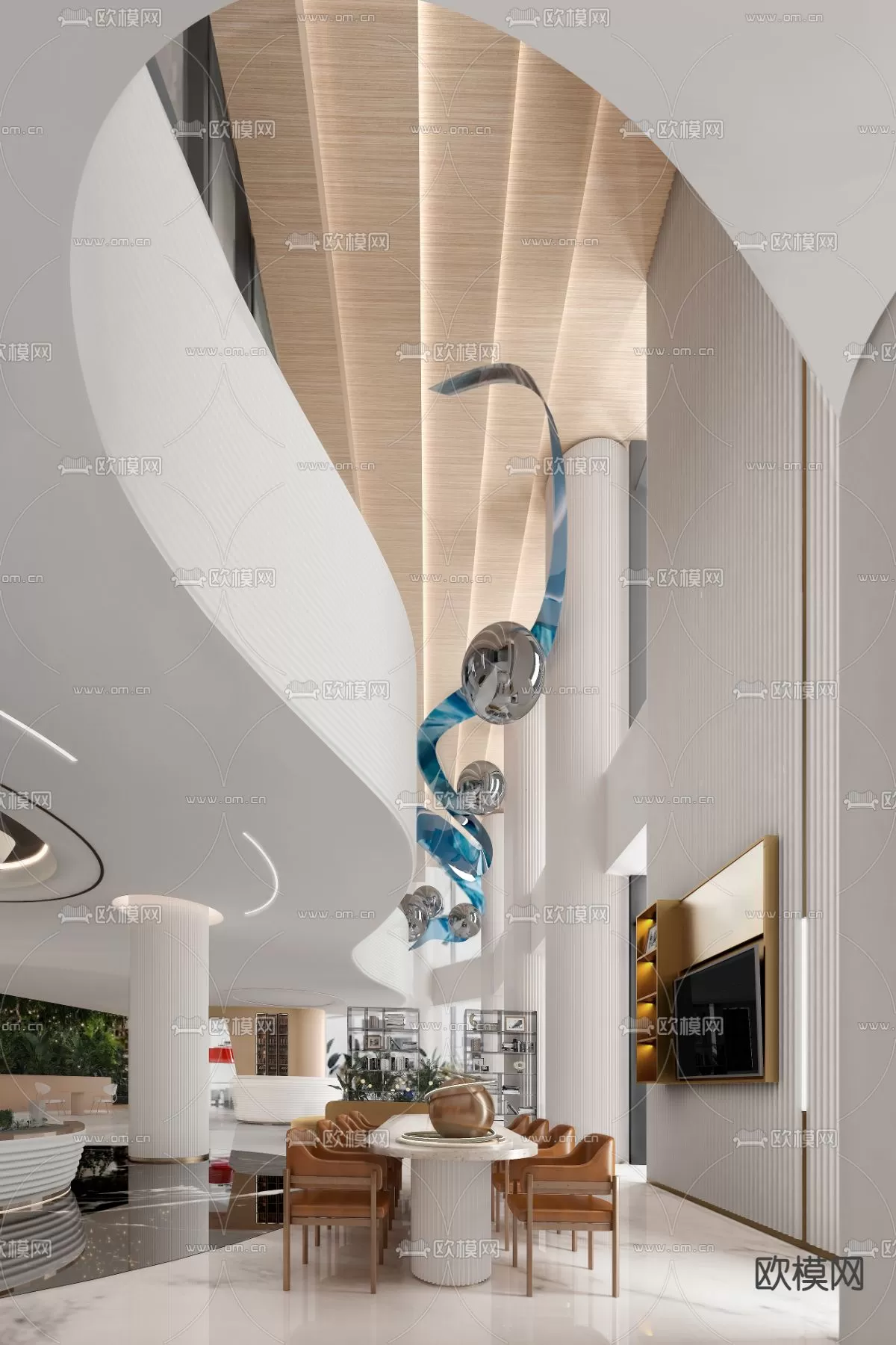 Sale Office 3D Scenes – 1536