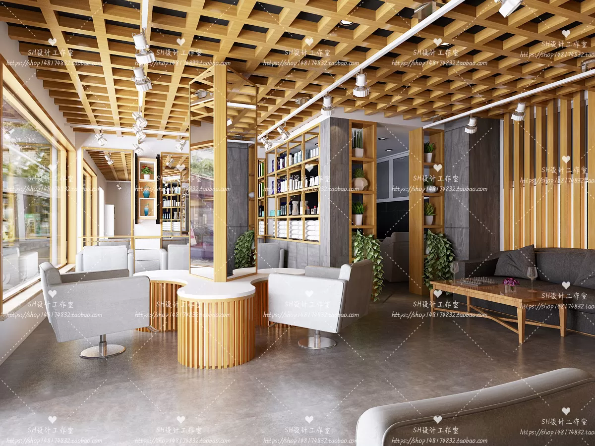 BARBER SHOP 3D SCENES – VRAY RENDER – 31