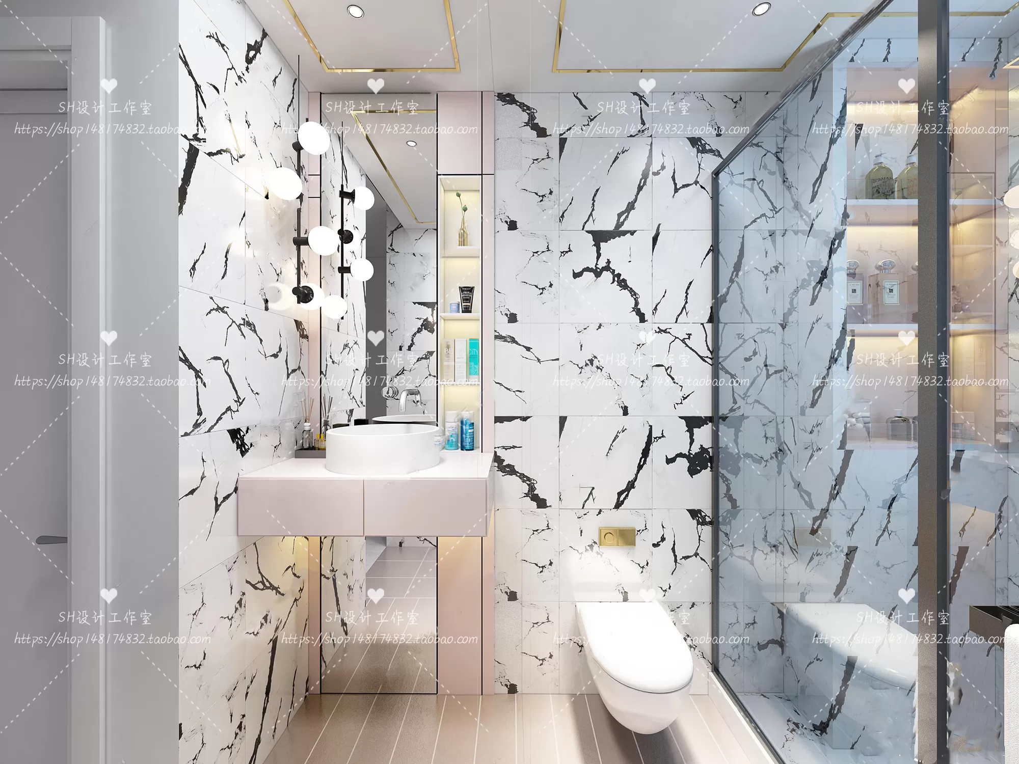 BATHROOM 3D SCENES – VRAY RENDER – 02 BATHROOM 3D SCENES – VRAY RENDER – 02